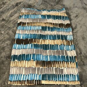 Made by Johnny Skirt Womens Printed Midi Bodycon Pencil Stretch High-Waist XXL